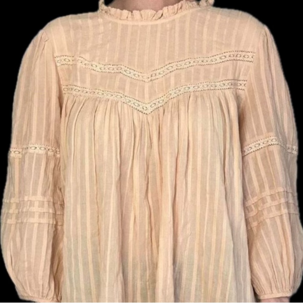 Universal Thread Light Peach Long Sleeve Blouse